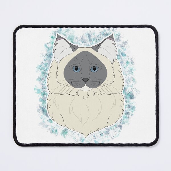Item preview, Ragdoll - Blue Mitted Watercolour designed and sold by Cynthiaetal.