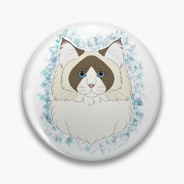 Item preview, Ragdoll - Seal/Chocolate Bicolour Watercolour designed and sold by Cynthiaetal.