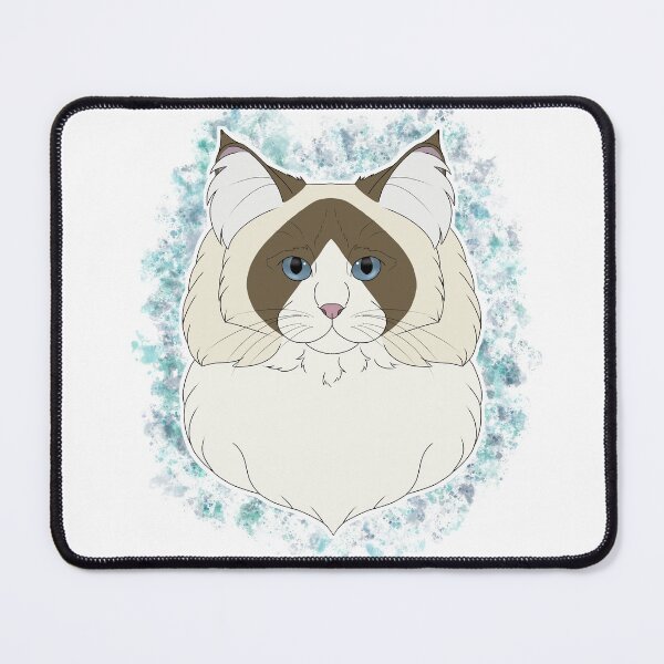 Item preview, Ragdoll - Seal/Chocolate Bicolour Watercolour designed and sold by Cynthiaetal.
