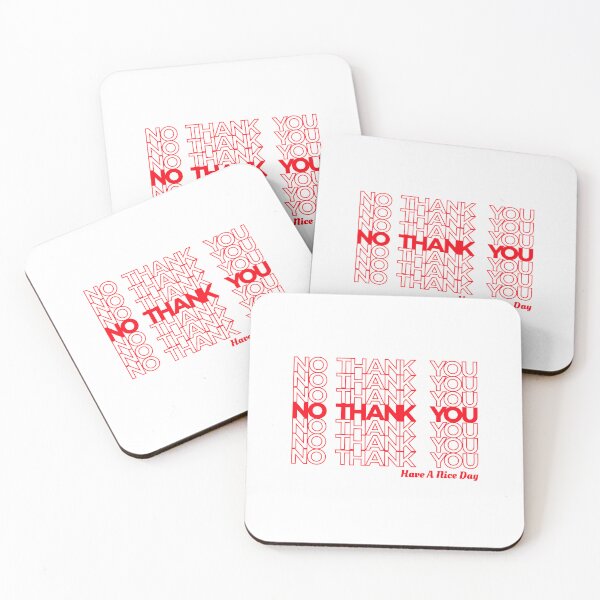 Item preview, No Thank You Bag Sarcastic Gag  designed and sold by The Junto Shop.