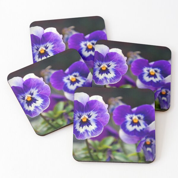 Item preview, Blue Pansy Pansies Violas Summer Flowers designed and sold by AndyEvansPhotos.