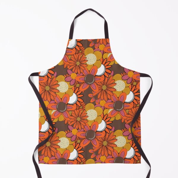 Item preview, 70s Groovy Flowers Brown designed and sold by Snexus.