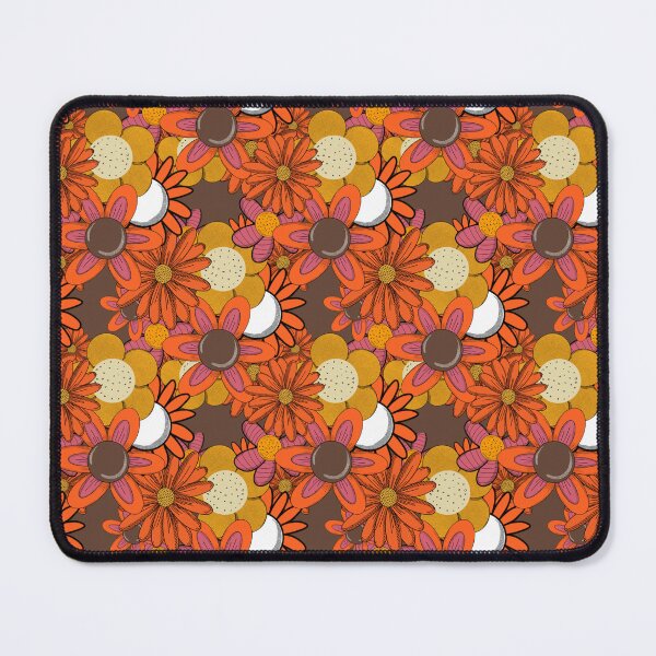 Item preview, 70s Groovy Flowers Brown designed and sold by Snexus.