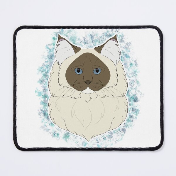 Item preview, Ragdoll - Seal/Chocolate Mitted Watercolour designed and sold by Cynthiaetal.
