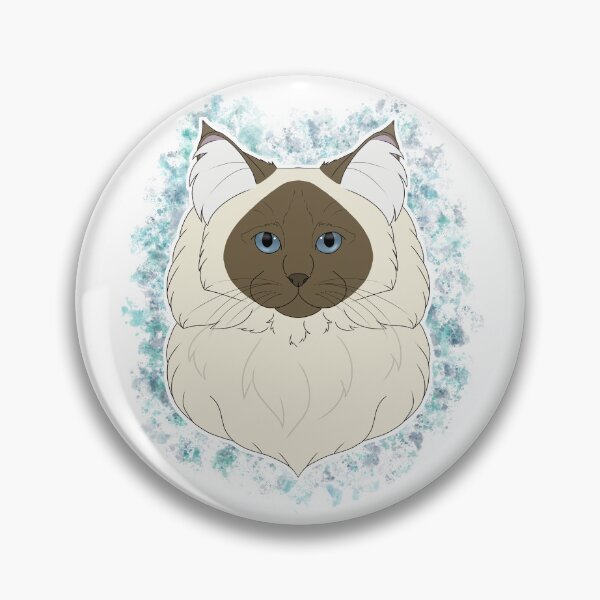 Item preview, Ragdoll/Birman - Seal/Chocolate Colourpoint Watercolour designed and sold by Cynthiaetal.