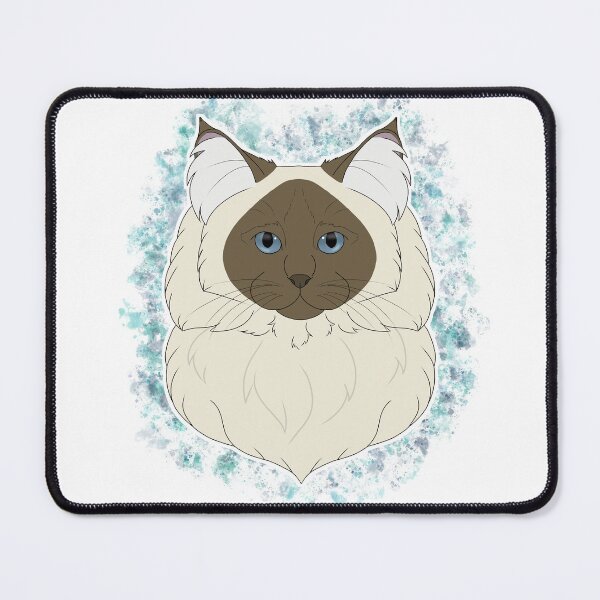 Item preview, Ragdoll/Birman - Seal/Chocolate Colourpoint Watercolour designed and sold by Cynthiaetal.