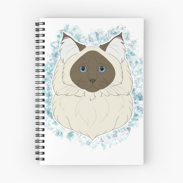 Item preview, Ragdoll/Birman - Seal/Chocolate Colourpoint Watercolour designed and sold by Cynthiaetal.