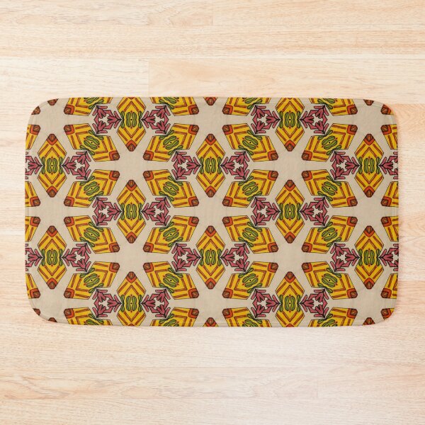 Item preview, Yellow and Red Floral Geos designed and sold by debutpagesart.