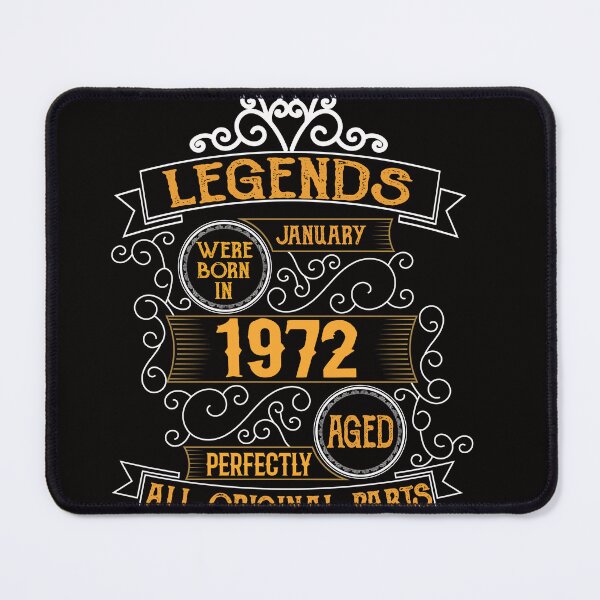 Item preview, Vintage 1972 50th Birthday Made in January 1972 Born 1972 50 years of being awesome Essential designed and sold by mohmmed22.