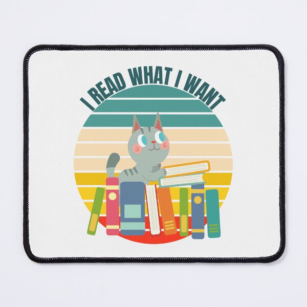 Item preview, Cat I read banned books funny bookworms reading books designed and sold by ColourTrials.