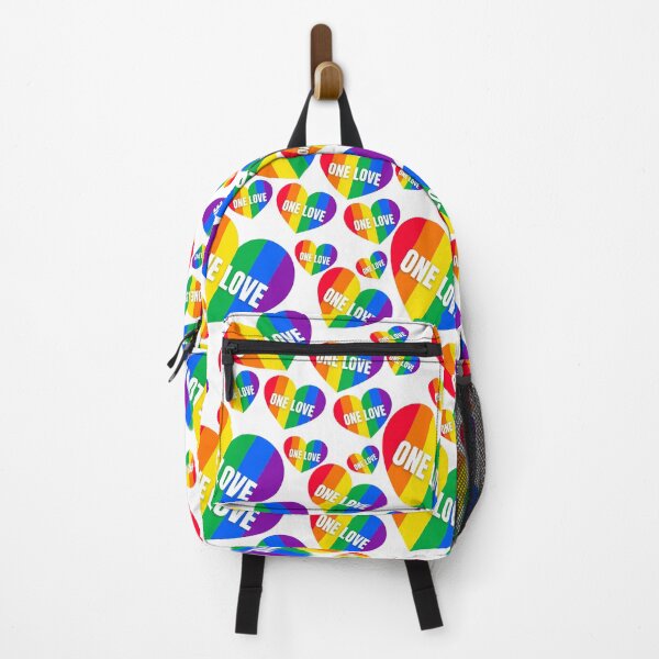 Item preview, One love in a rainbow heart designed and sold by PausePapote.