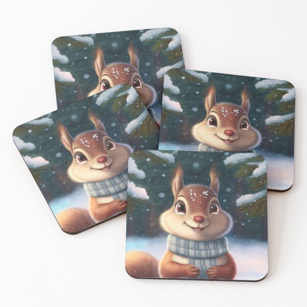 Item preview, Cute Christmas squirrel designed and sold by art8085.