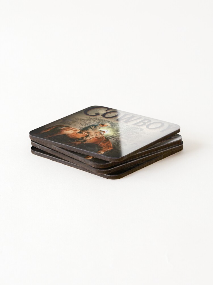 Thumbnail 4 of 5, Coasters (Set of 4), The Rancher designed and sold by ExploringFW.