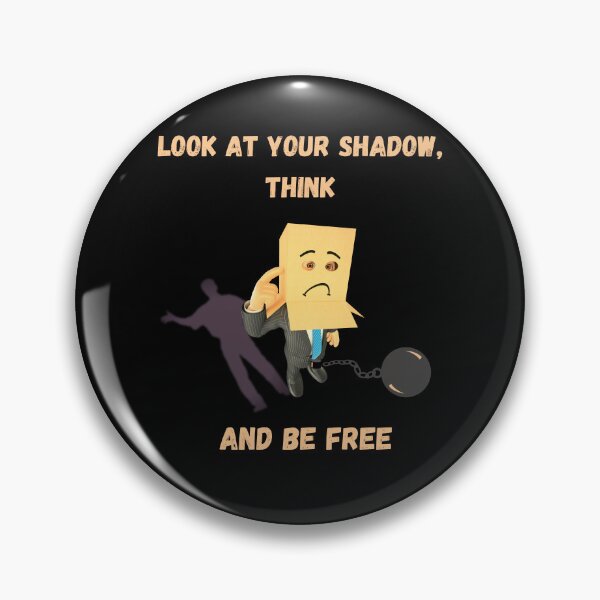 Item preview, Look at your shadow, think and be free. Classic t-shirt.  designed and sold by ConradoBullhead.
