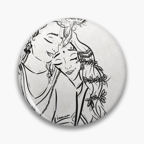 Item preview, Black and White Radha Krishna Artwork - Hindu God Artwork designed and sold by devakidesigns.