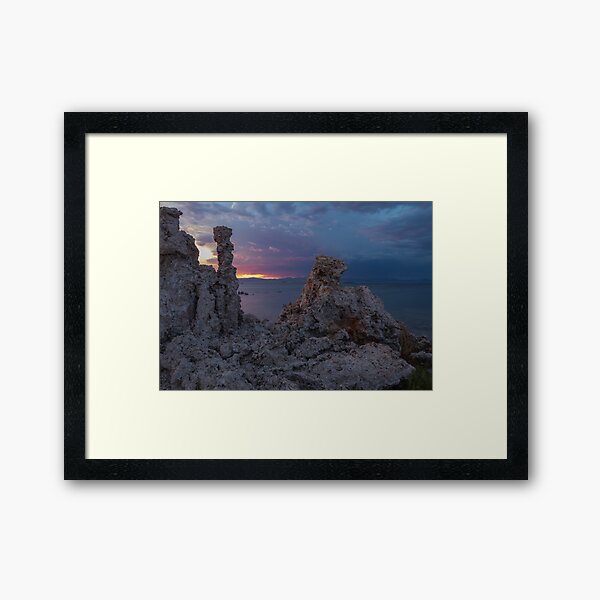 Mono Lake Sunset Summer 2017 Framed Art Print