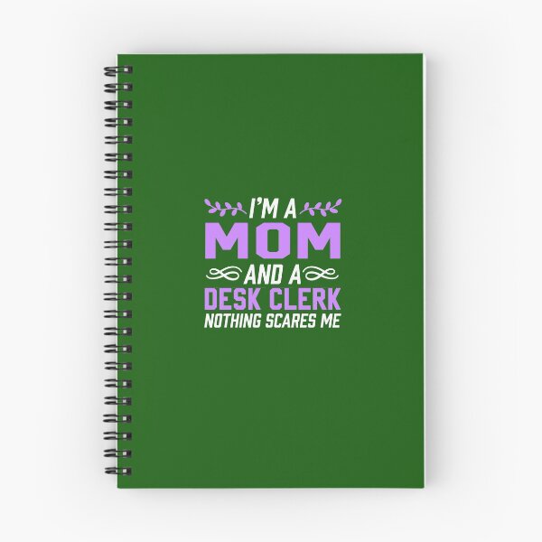 Item preview, I'm A Mom & Desk clerk Nothing Scares Me designed and sold by AlwaysAwesome.