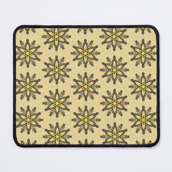 Item preview, Rustic yellow six petal floral designed and sold by debutpagesart.