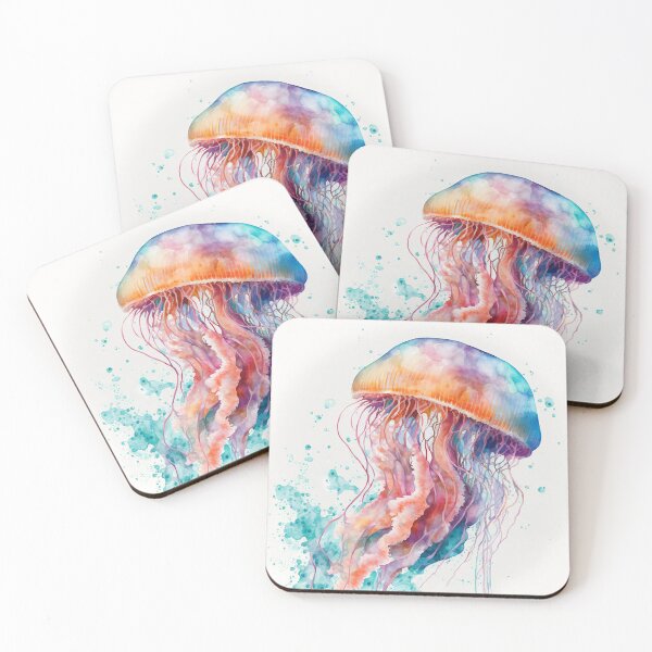 Item preview, Watercolour Jellyfish designed and sold by NattyCorvus.