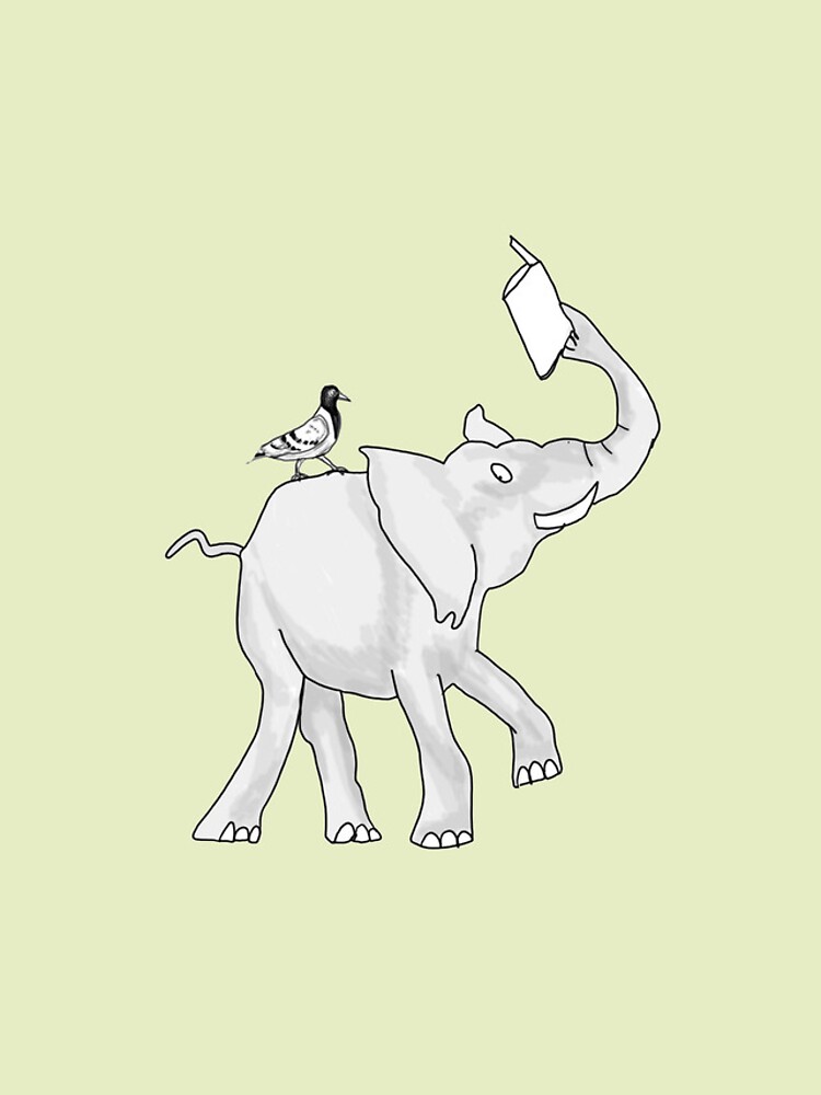 Thumbnail 4 of 4, iPhone Case, Reading Elephant designed and sold by RiceDrawings.