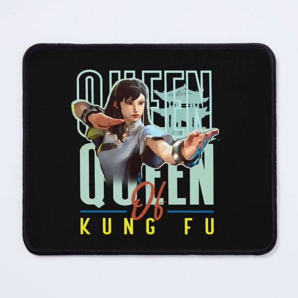 Item preview, Queen of Kung Fu v2, gift for street fighter fan, gamer, gamer girl, Chun li fan, Kung Fu fan, mma designed and sold by AW2 Designs.