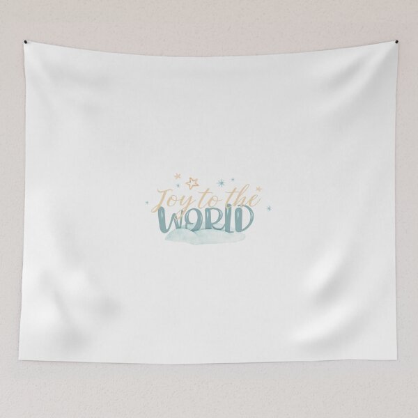 Item preview, Joy to the World Watercolor Winter designed and sold by OrnamentallyYou.