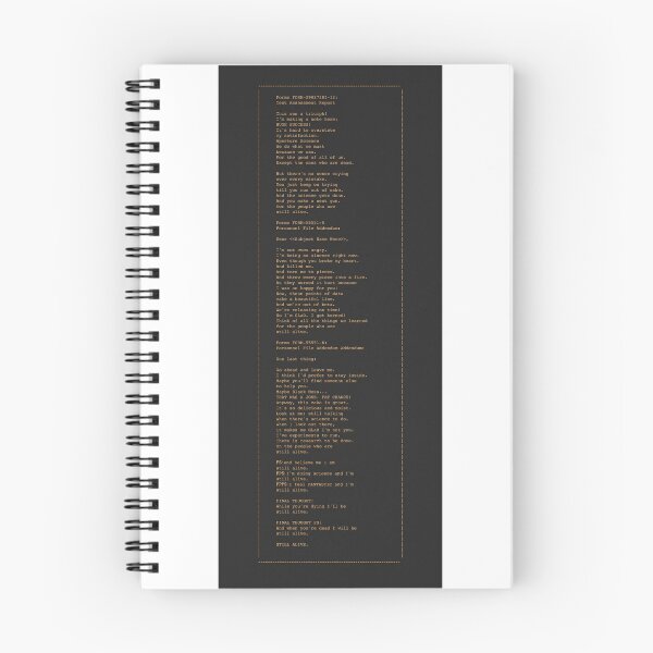 Item preview, This Was a Triumph! Portal Ending- GLaDOS Lyrics designed and sold by franklymade.