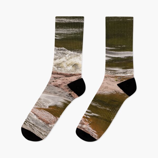 Item preview, Textural Juxtaposition - Sleek Current and Rough Rocks designed and sold by Georgia Mizuleva.