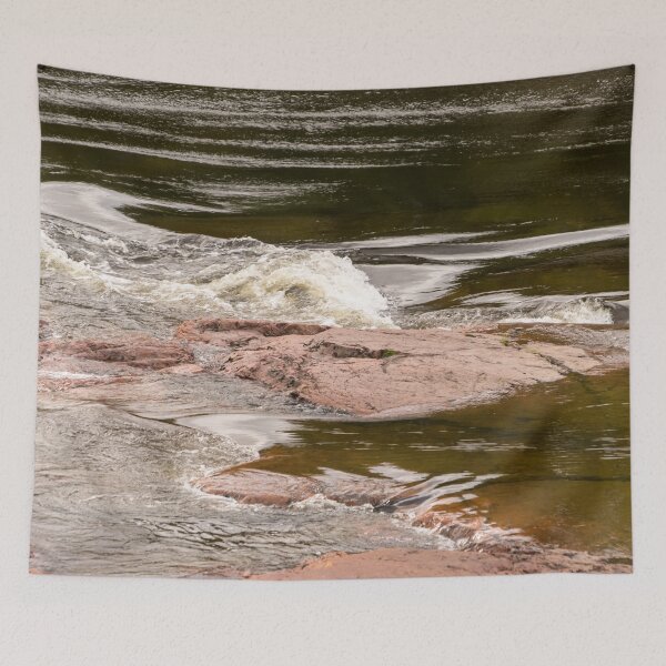 Item preview, Textural Juxtaposition - Sleek Current and Rough Rocks designed and sold by Georgia Mizuleva.