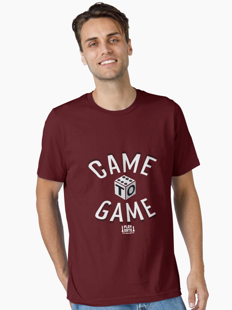 Thumbnail 2 of 7, Essential T-Shirt, Play Date Podcast - Came to Game designed and sold by SymmagryDesigns.