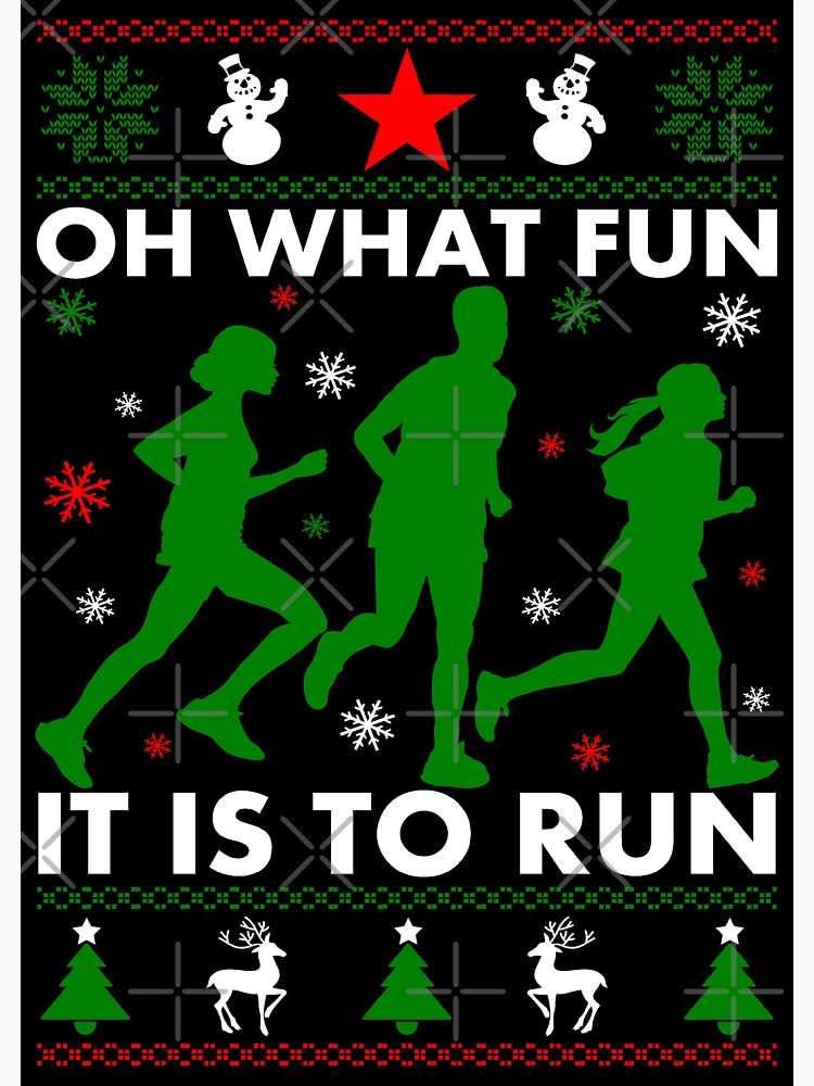 Thumbnail 3 of 3, Sticker, Oh What Fun It Is To Run designed and sold by EthosWear.