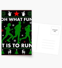 Oh What Fun It Is To Run Postcards