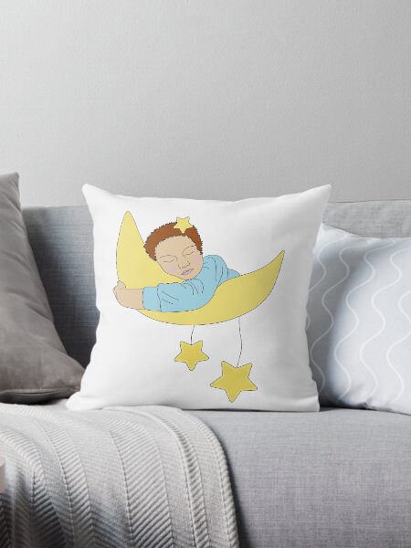 Item preview, child sleeping on the moon designed and sold by SunGraphicArt.