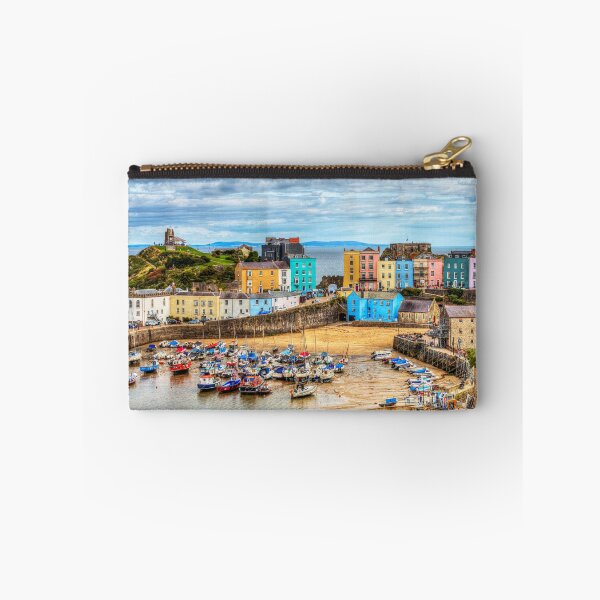Item preview, Tenby Harbour And Town Houses, Portrait, Pembrokeshire, Wales designed and sold by Paul Thompson Photography.