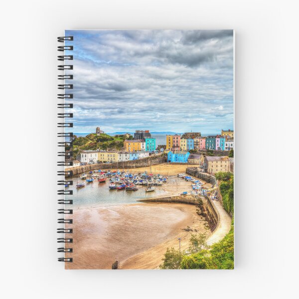 Item preview, Tenby Harbour And Town Houses, Portrait, Pembrokeshire, Wales designed and sold by Paul Thompson Photography.