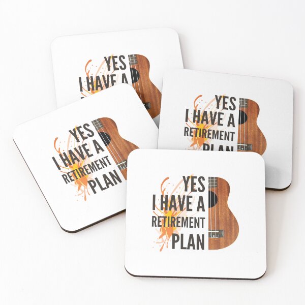 Item preview, ukulele player Retirement Humor designed and sold by SwifTech.