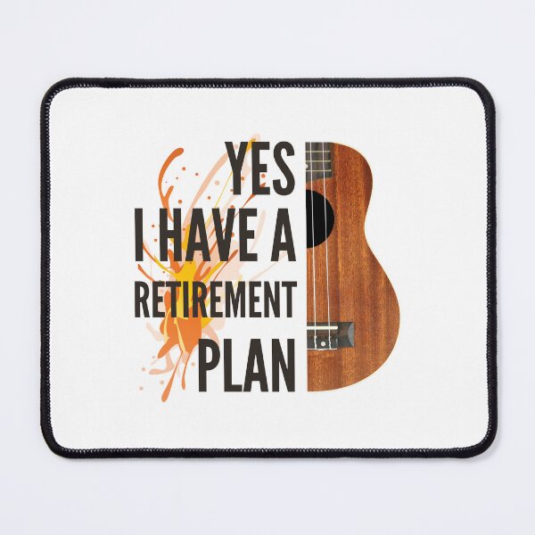 Item preview, ukulele player Retirement Humor designed and sold by SwifTech.