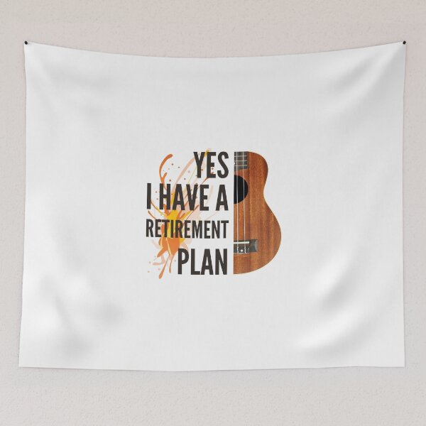 Item preview, ukulele player Retirement Humor designed and sold by SwifTech.