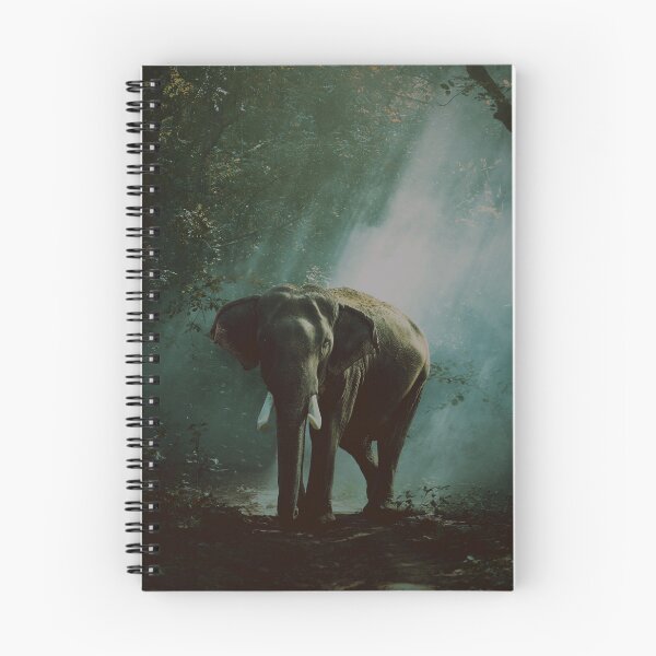 Aperçu de l'œuvre Éléphant minimaliste moderne dans la faune créée et vendue par Vaultora.