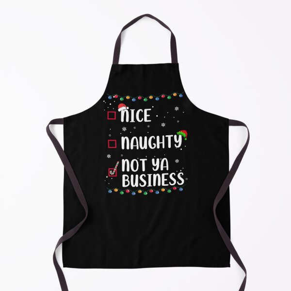 Item preview, Naughty Nice Not Ya Business Christmas Santa’s Checklist Funny Humor designed and sold by FlorenciaBliss.