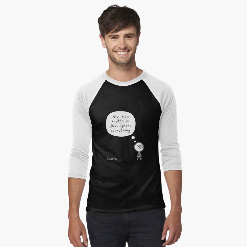 Item preview, Baseball ¾ Sleeve T-Shirt designed and sold by heyokyay.