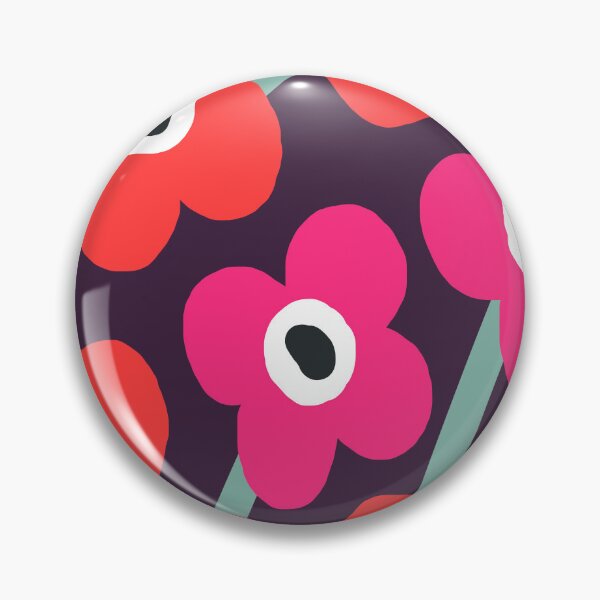 Item preview, Nordic Garden in Red and Cherry Pink designed and sold by Deutschic.