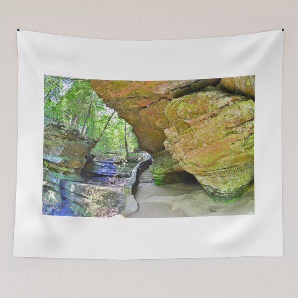Item preview, Rock Formation At Hocking Hill Ohio designed and sold by LisaWootenPhoto.
