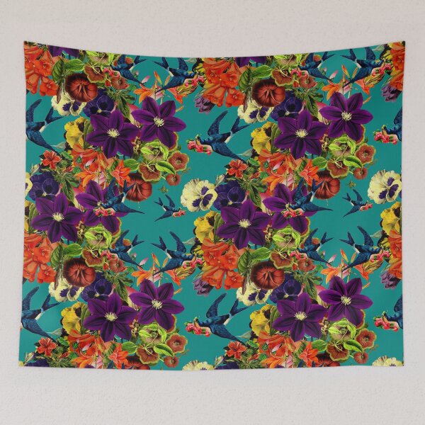 Item preview, Vintage Swallow Floral designed and sold by Snexus.