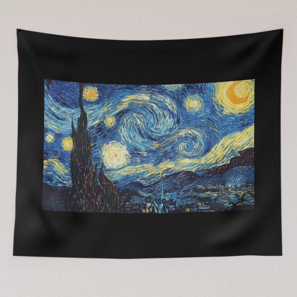 Item preview, Vincent Van Gogh's The Starry Night (1889). Famous painting designed and sold by hottest-tees.
