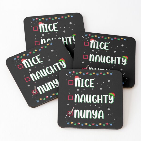 Item preview, Naughty Nice Nunya Business Christmas Santa’s Checklist Funny Humor  designed and sold by FlorenciaBliss.