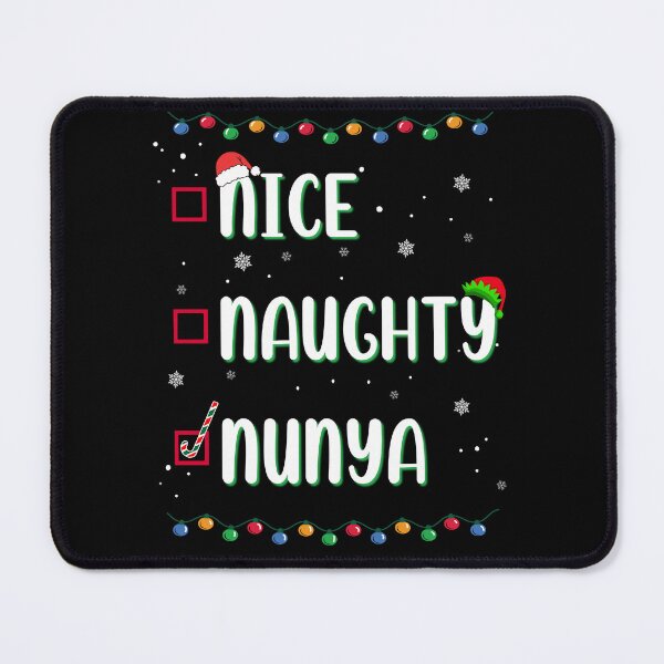Item preview, Naughty Nice Nunya Business Christmas Santa’s Checklist Funny Humor designed and sold by FlorenciaBliss.