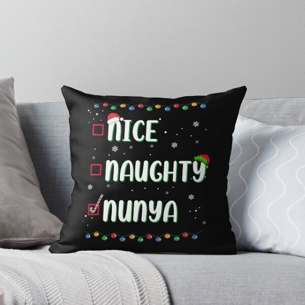 Item preview, Naughty Nice Nunya Business Christmas Santa’s Checklist Funny Humor  designed and sold by FlorenciaBliss.