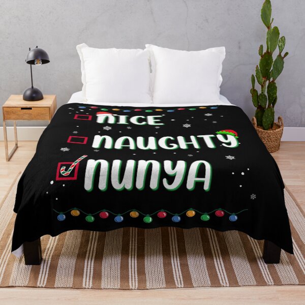 Item preview, Naughty Nice Nunya Business Christmas Santa’s Checklist Funny Humor  designed and sold by FlorenciaBliss.
