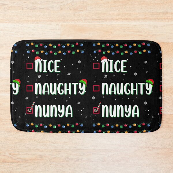Item preview, Naughty Nice Nunya Business Christmas Santa’s Checklist Funny Humor  designed and sold by FlorenciaBliss.